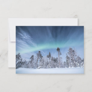 Tarjeta de Noruega de las auroras boreales