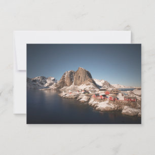 Tarjeta de Noruega de las Islas Lofoten