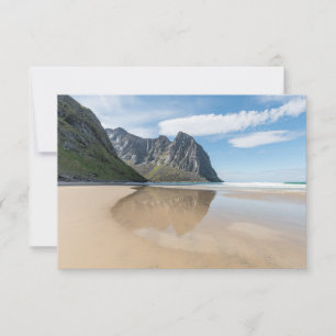Tarjeta de Noruega Kvalvika Lofoten