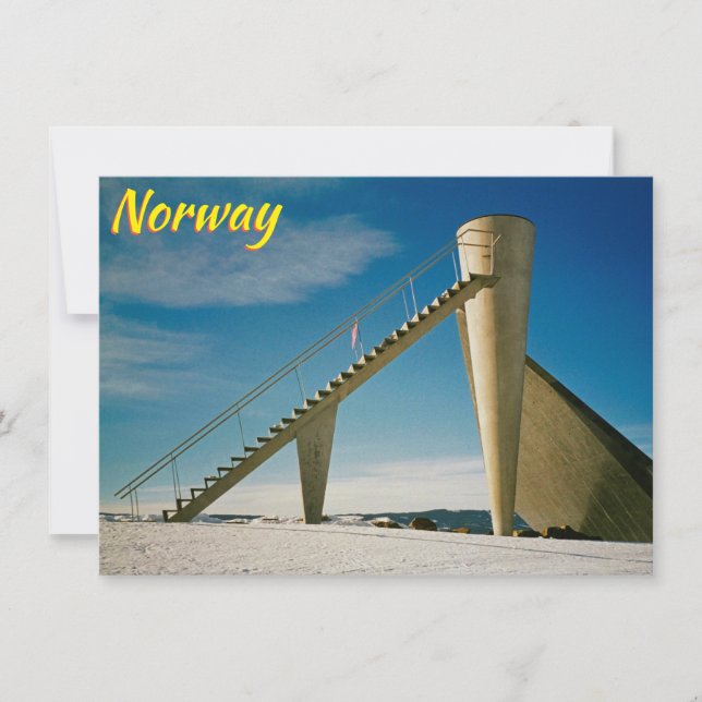 Tarjeta de Noruega Lillehammer (Anverso)