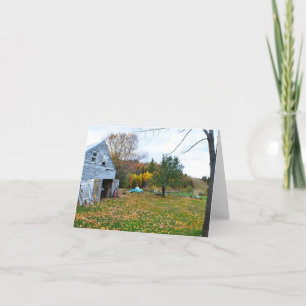 Tarjeta De Nota Abandonada De Homestead En Vermont