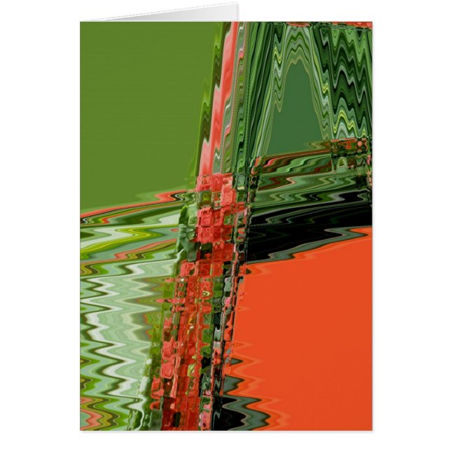 Tarjeta de nota abstracta de Begonia (Frente)