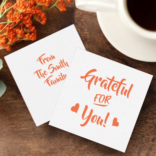 Tarjeta de nota Agradecido por ti (Grateful for You Gift Enclosure Card)