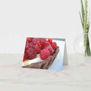 Tarjeta de nota agria del Frambuesa-Cardamomo -