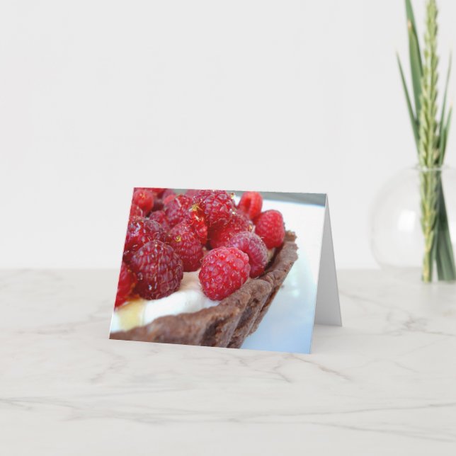 Tarjeta de nota agria del Frambuesa-Cardamomo - (Anverso)