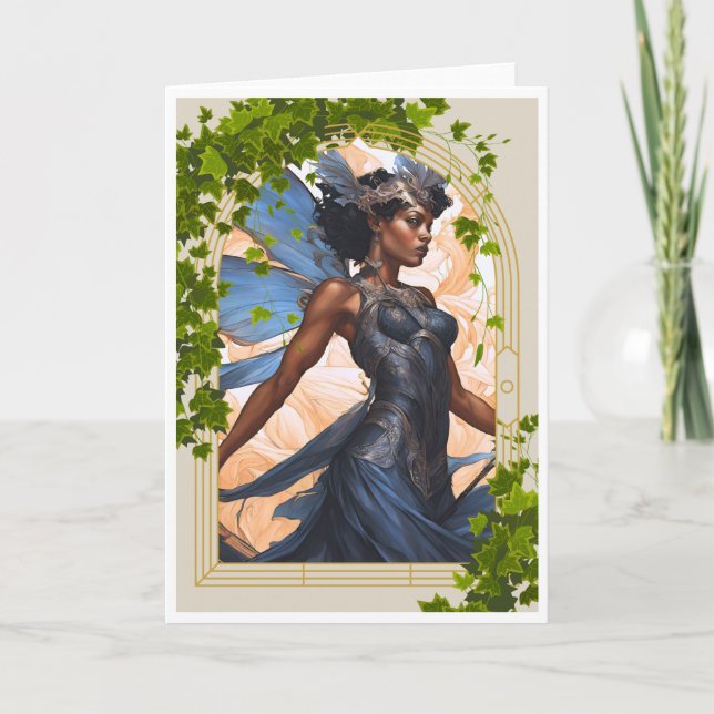 Tarjeta de nota AI Blue Fairy de belleza y negrita (Anverso)