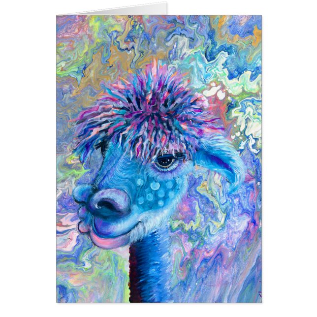 Tarjeta de nota Alpaca - Nora (Frente)