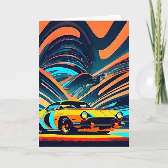 Tarjeta de nota Aluminio en blanco para autos cine (Anverso)