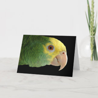 Tarjeta de nota Amazon de doble cabeza amarilla