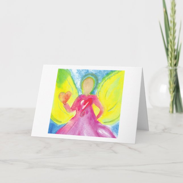 Tarjeta de nota Ángel de Gratitud (Anverso)