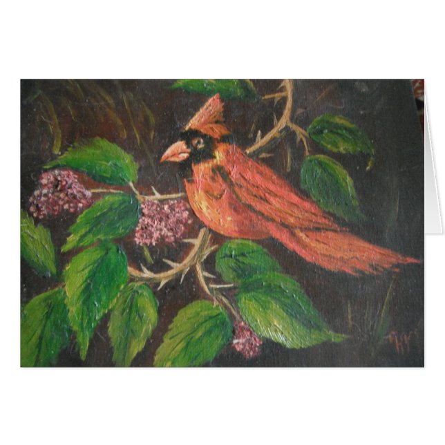 Tarjeta de nota Ann Hayes Pintar Cardinal (Anverso (Horizontal))