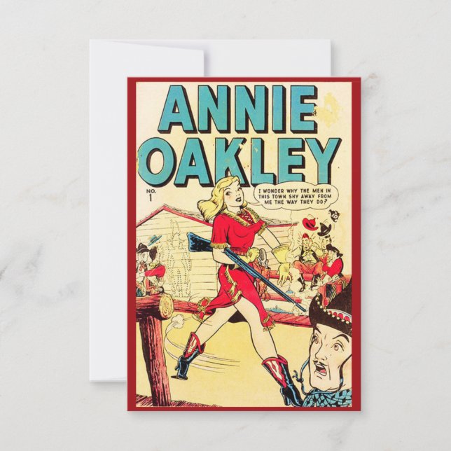 Tarjeta de nota "Annie Oakley" (Anverso)
