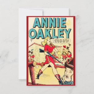 Tarjeta de nota "Annie Oakley"