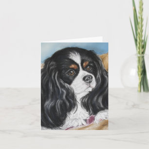 Tarjeta de nota arrogante del perro de aguas de