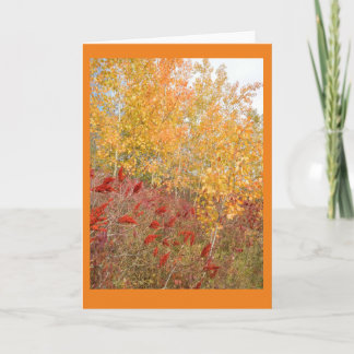 Tarjeta de nota Aspen and Sumac Blank