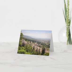Tarjeta de nota Assisi Overlook