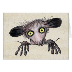 Tarjeta de nota Aye-aye Lemur
