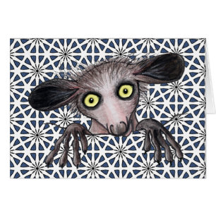 Tarjeta de nota Aye-aye Lemur