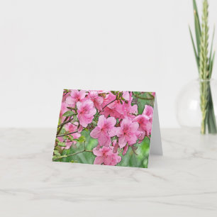 TARJETA DE NOTA/ AZALEAS PINK/ FOTOG./DIG.MANIP.