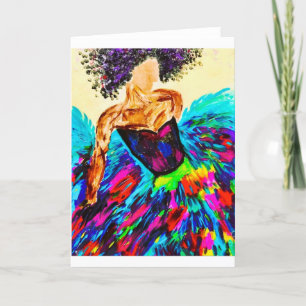 Tarjeta de nota Ballerina<Blank Inside>