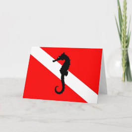 tarjeta de nota - bandera de la zambullida del