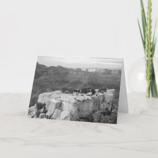 Tarjeta de nota blanco y negro de la foto del