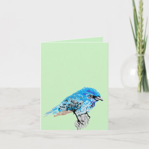 Tarjeta de nota : Blue Bird