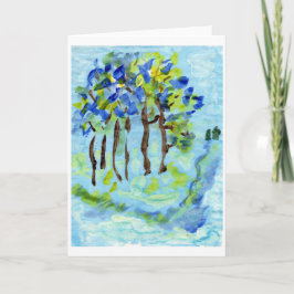 Tarjeta de nota Blue grove