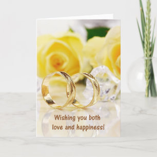 Tarjeta de nota Boda "Amor y Felicidad"