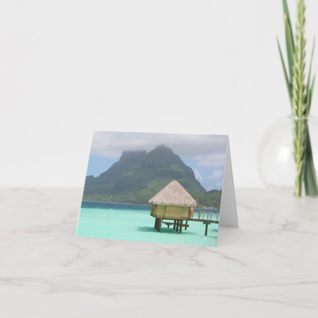 Tarjeta de nota Bora Bora Bungalow (Anverso)