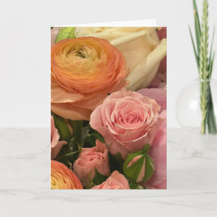 Tarjeta de nota Bouquet Blank de Verano