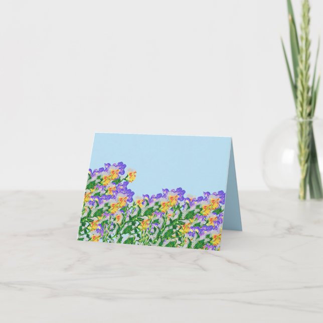 Tarjeta de nota : Bouquet de flores (Anverso)