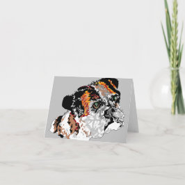 Tarjeta de nota/ Boxeador