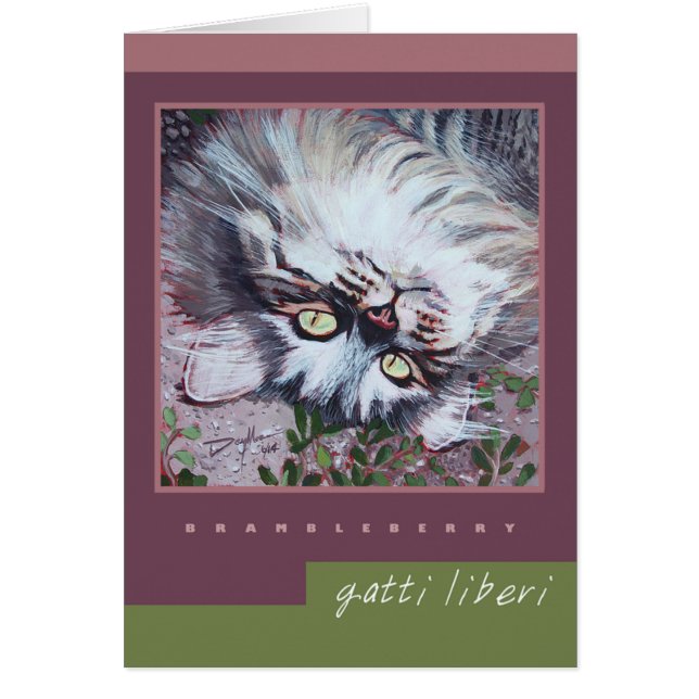 Tarjeta de nota "Brambleberry" - Colección Gatti L (Frente)