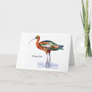 Tarjeta de nota brillante de Ibis