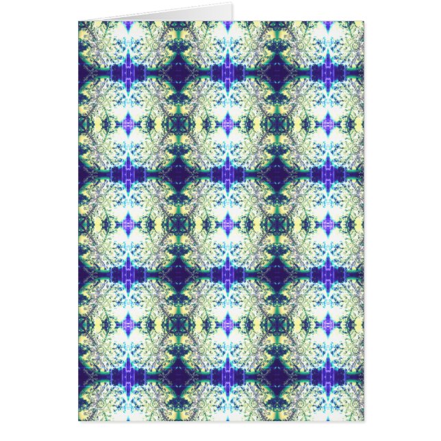 Tarjeta de nota calieidoscopio de color púrpura el (Frente)
