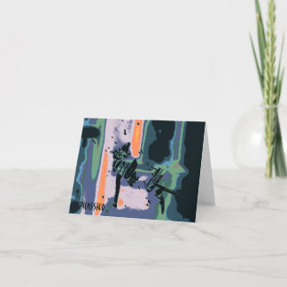 Tarjeta de nota caprichosa del arte del "león de