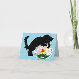 Tarjeta de nota Cat - Pesca