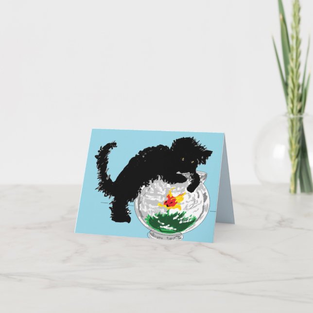 Tarjeta de nota Cat - Pesca (Anverso)