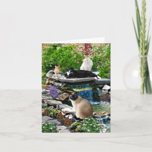 Tarjeta de nota "Cat Spa"