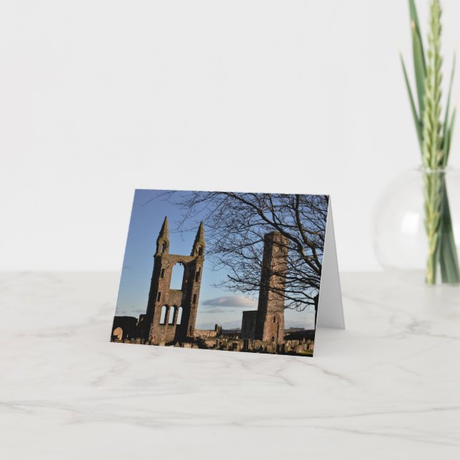 Tarjeta de nota: Catedral Escocia de Saint Andrews (Anverso)