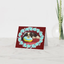 Tarjeta de nota Cavalier Puppy Blank
