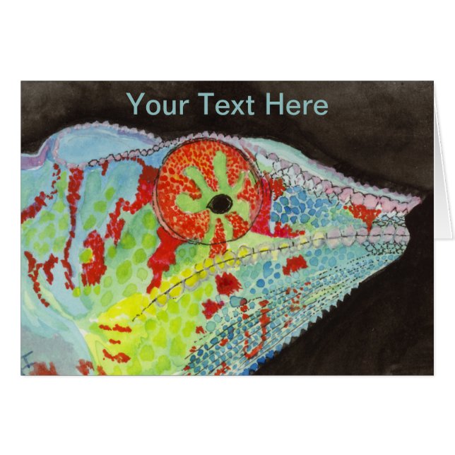 Tarjeta de nota Chameleon (Anverso (Horizontal))