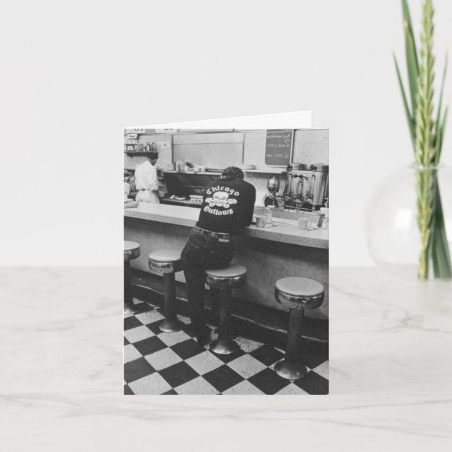 Tarjeta de nota "Chicago Outlaw" vintage (Anverso)