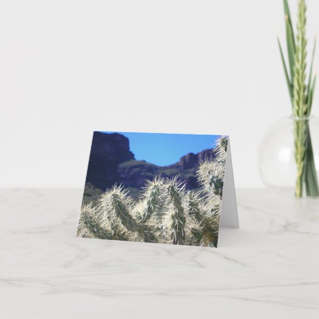 Tarjeta de nota Choya Cactus - Arizona (Anverso)