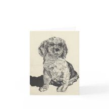 Tarjeta de nota Cocker Spaniel