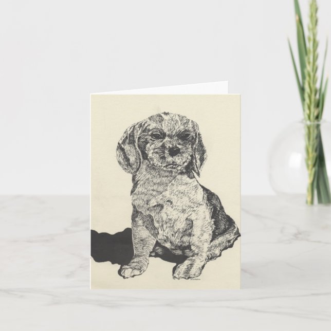 Tarjeta de nota Cocker Spaniel (Anverso)