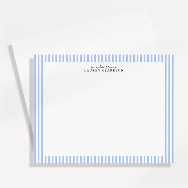 Tarjeta de nota con borde de franja azul claro (Subido por el creador)