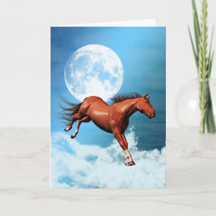 Tarjeta de nota con caballo espiritual