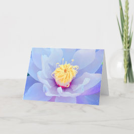 Tarjeta de nota con flor de lavanda